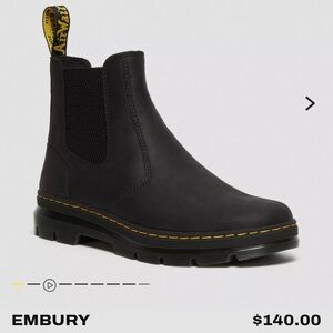 Dr. Martens Embury Black Leather Boot